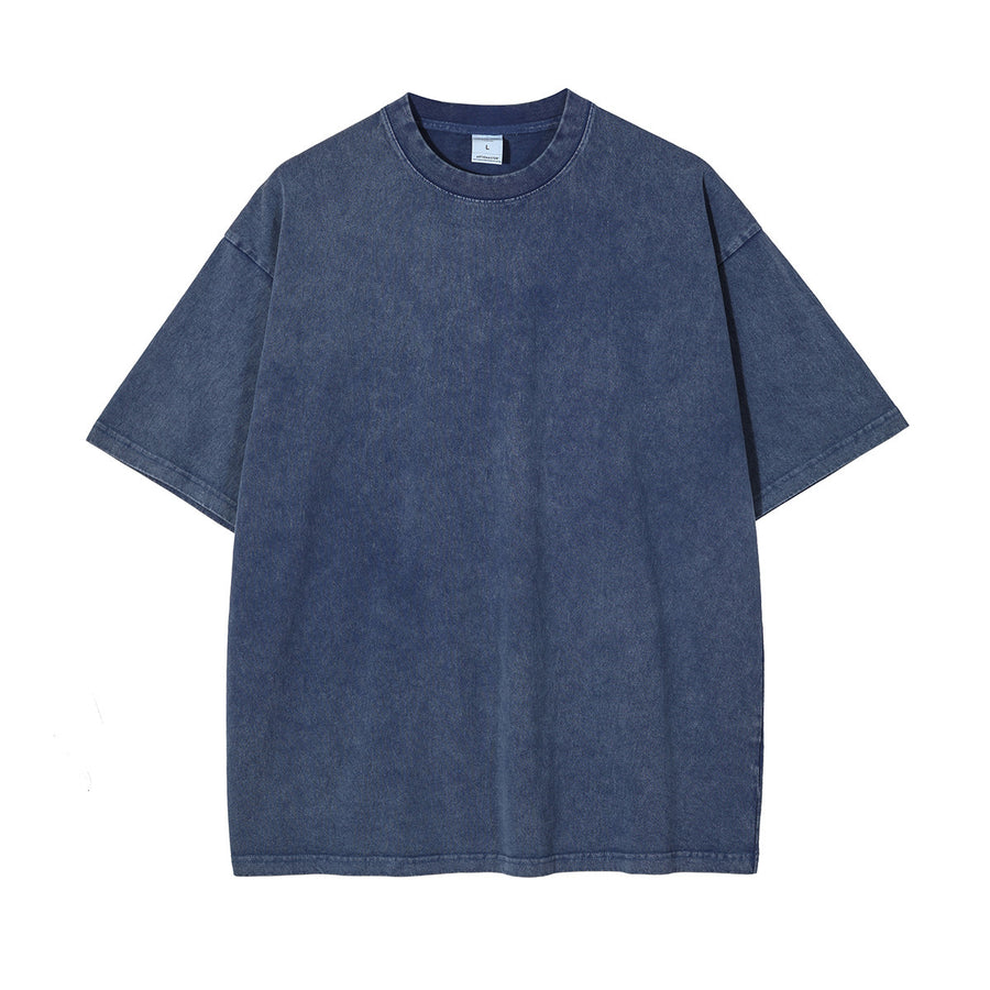 New Crew Neck Cotton Batik Short Sleeve Basic T-Shirt