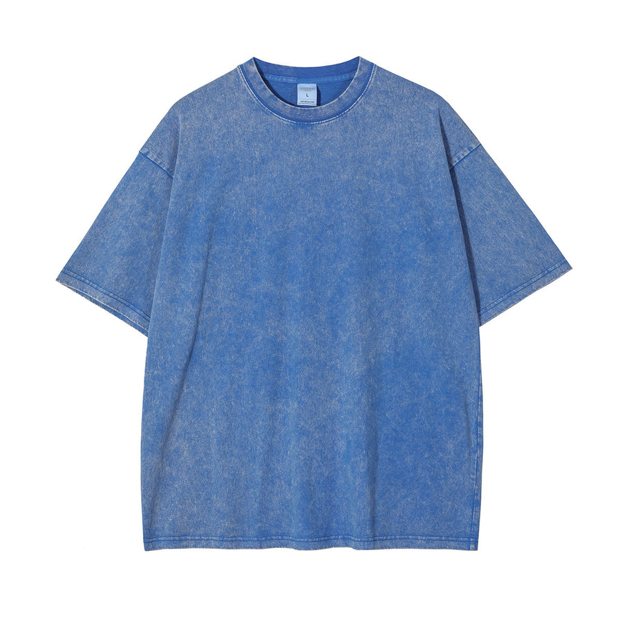 New Crew Neck Cotton Batik Short Sleeve Basic T-Shirt