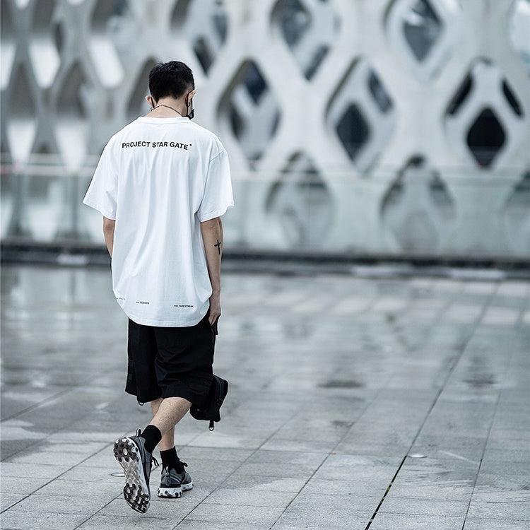 Loose printed casual tide brand basic short sleeve t-shirt