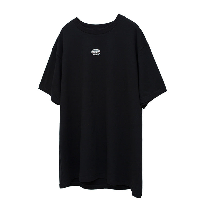 Loose printed casual tide brand basic short sleeve t-shirt