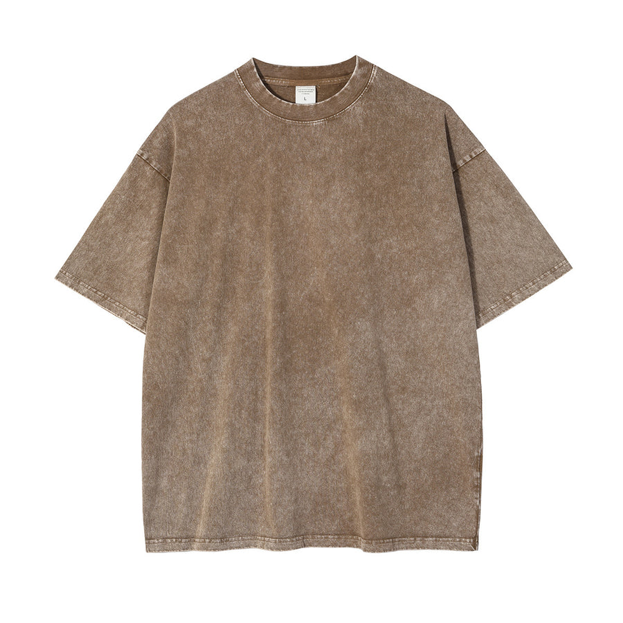 New Crew Neck Cotton Batik Short Sleeve Basic T-Shirt