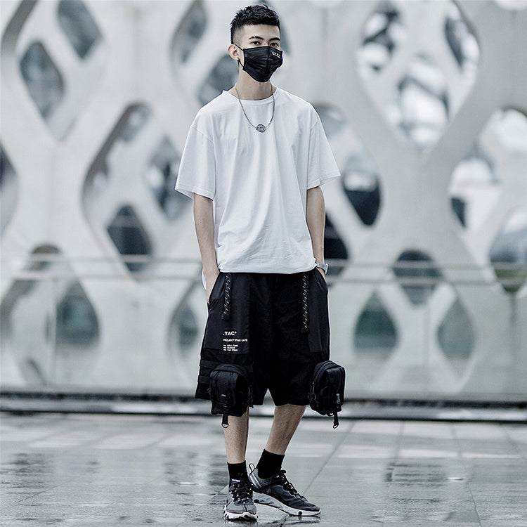 Loose printed casual tide brand basic short sleeve t-shirt