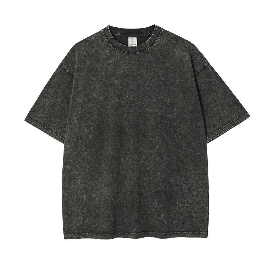 New Crew Neck Cotton Batik Short Sleeve Basic T-Shirt