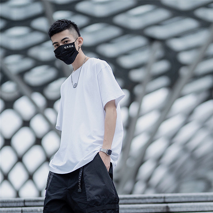 Loose printed casual tide brand basic short sleeve t-shirt