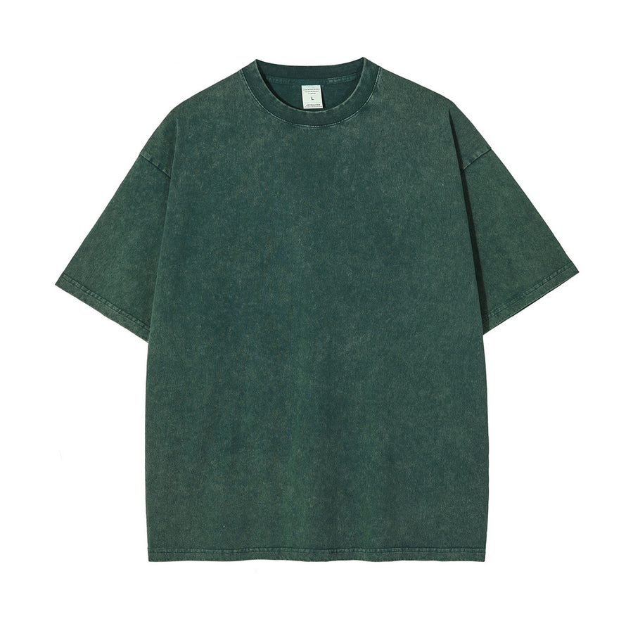 New Crew Neck Cotton Batik Short Sleeve Basic T-Shirt