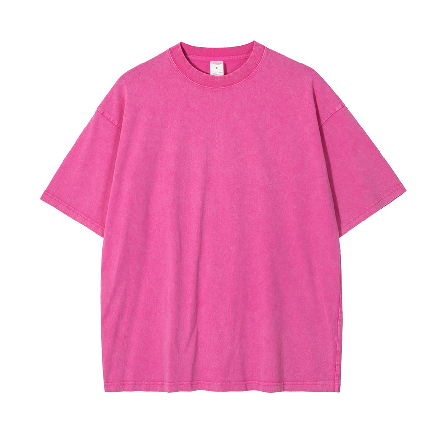 New Crew Neck Cotton Batik Short Sleeve Basic T-Shirt
