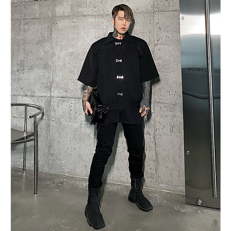 Men's Solid Color Technical Short Sleeve Jacket