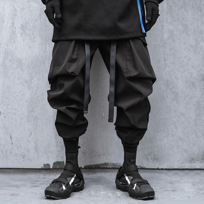 Technical Double Web Belt Buckle Trousers