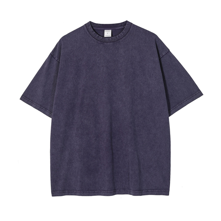 New Crew Neck Cotton Batik Short Sleeve Basic T-Shirt