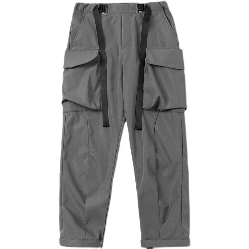 Technical Double Web Belt Buckle Trousers
