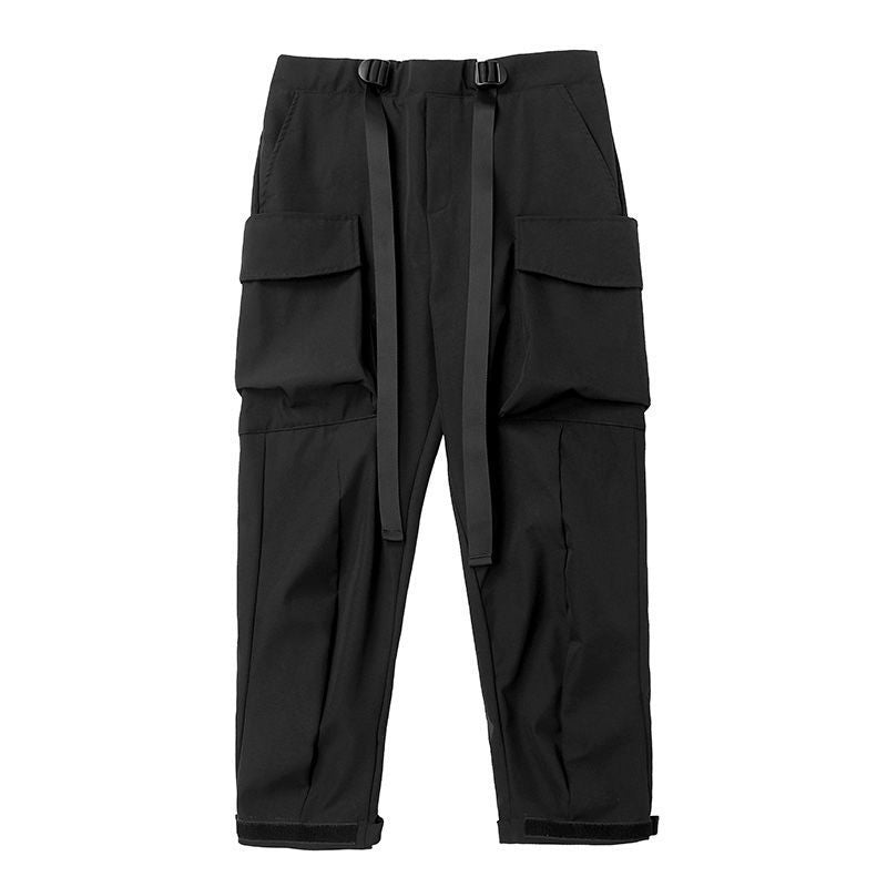 Technical Double Web Belt Buckle Trousers